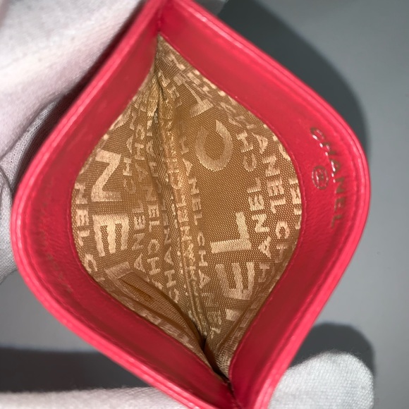 RARE! bubble gum pink CHANEL credit card wallet - Picture 6 of 10